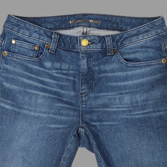 Michael Kors Slit Wide Leg Jeans, Size 4 - Picture 2 of 9